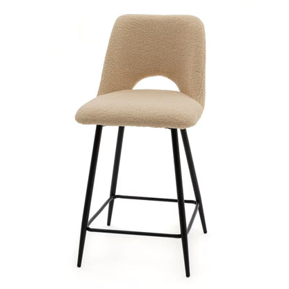 Barstol ORO Bouclé Mørk Beige