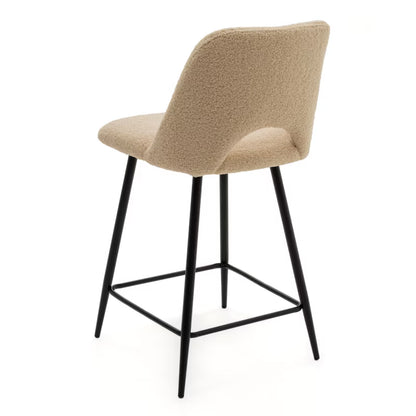 Barstol ORO Bouclé Mørk Beige