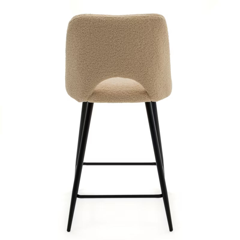 Barstol ORO Bouclé Mørk Beige