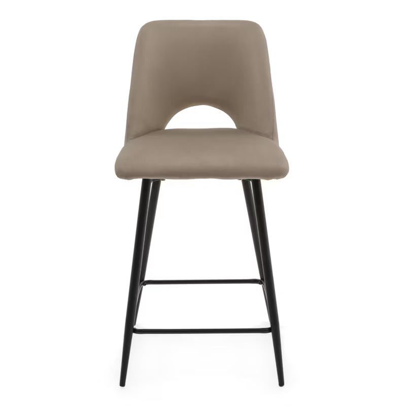 Barstol ORO Mørk Beige Fløjl