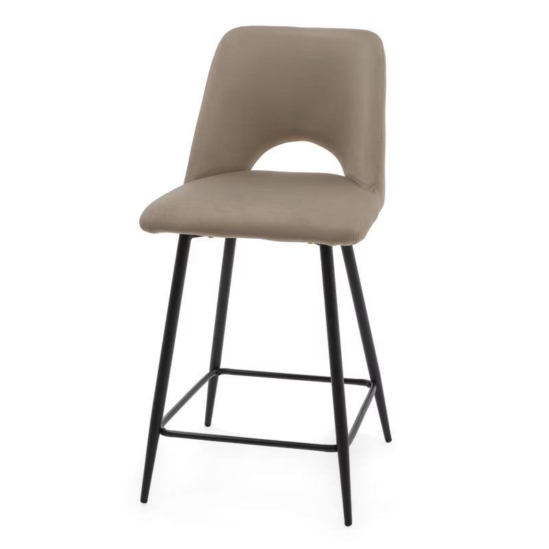 Barstol ORO Mørk Beige Fløjl