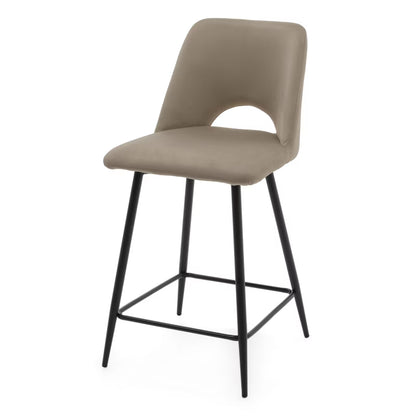 Barstol ORO Mørk Beige Fløjl