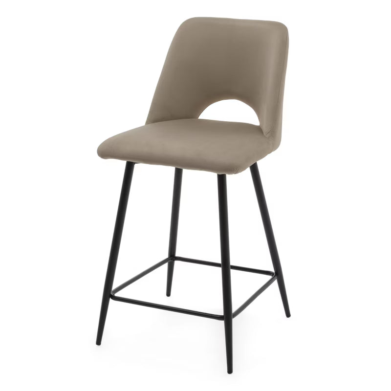 Barstol ORO Mørk Beige Fløjl