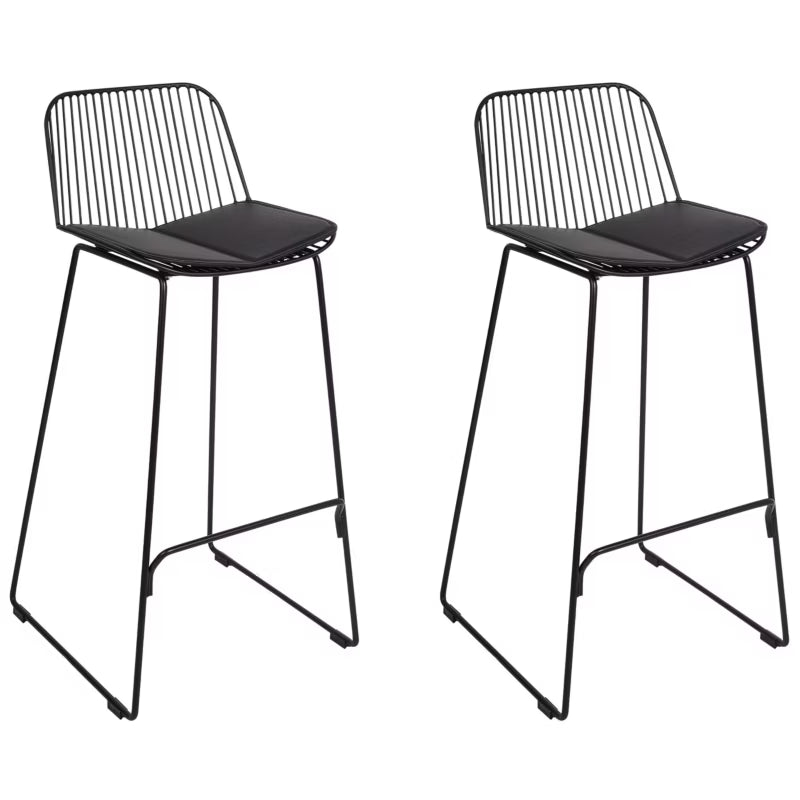 Barstol Pensacola 49x49x99 cm Sort 2 Stk.