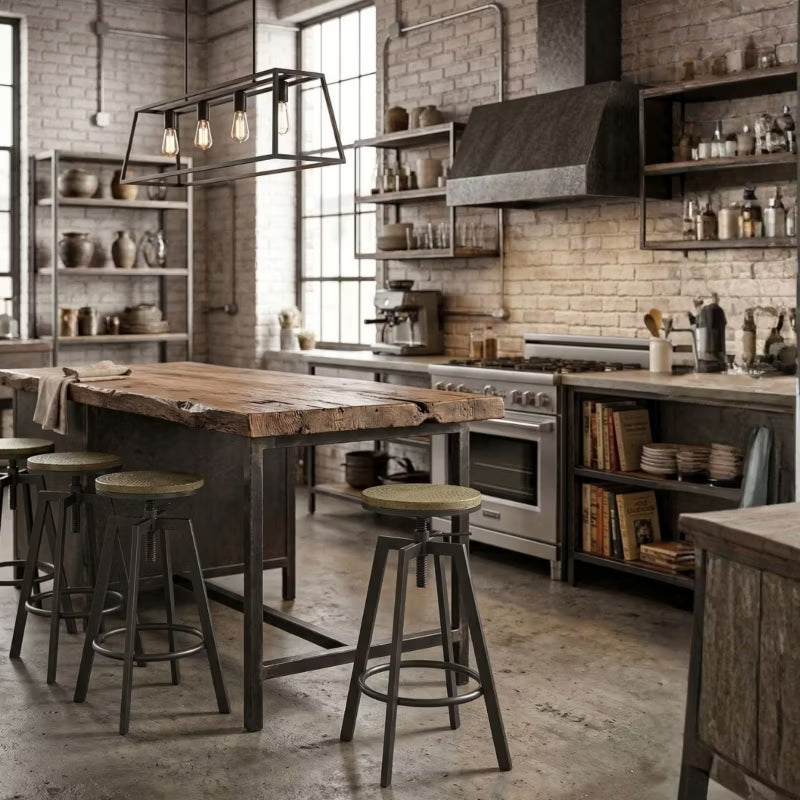 Barstol Sadini Justerbar 30x30x80 cm Sort