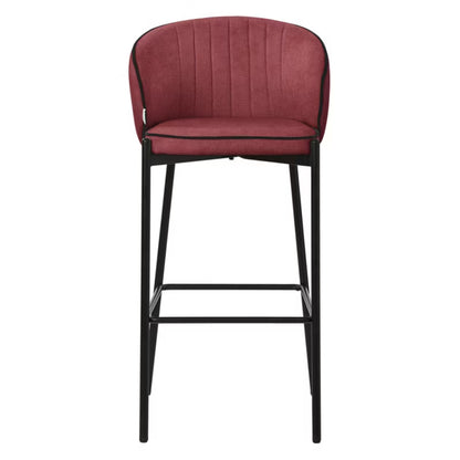 Barstol Sæt 2 Stk 76 cm Rød
