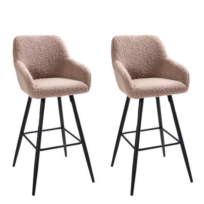 Barstol Sæt Casmalia Bouclé 50x54x103 cm 2 Stk.