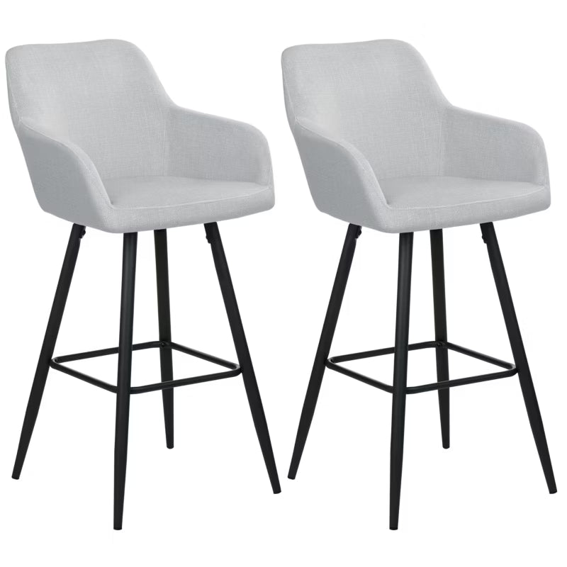 Barstol Sæt Casmalia Velour 50x54x103 cm