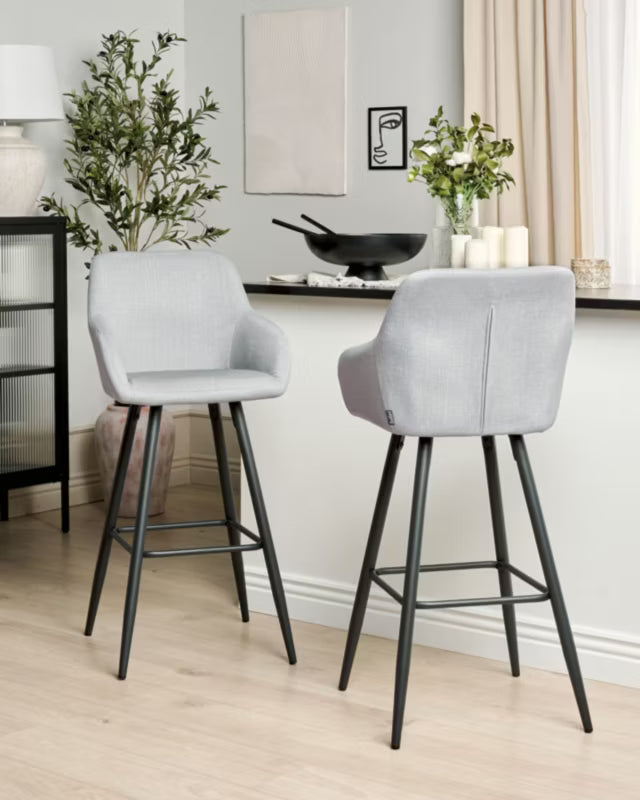 Barstol Sæt Casmalia Velour 50x54x103 cm