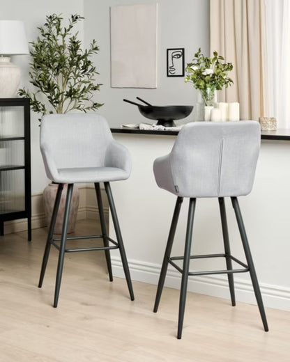 Barstol Sæt Casmalia Velour 50x54x103 cm