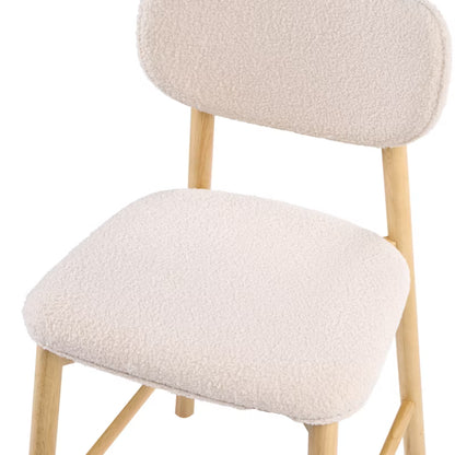 Barstol Sæt Mills 51x61x96 cm Bouclé Beige