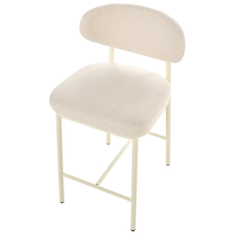 Barstol Sæt Unity Bouclé Lys Beige 2 Stk