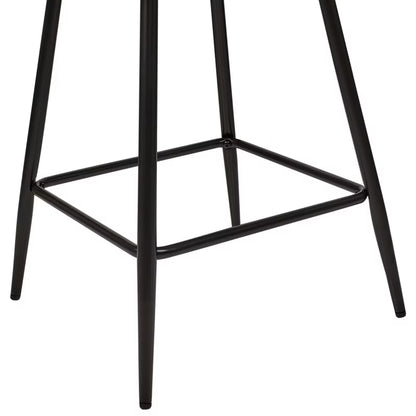 Barstol Sanilac 51x44x91 cm Hvid Velour 2 Stk