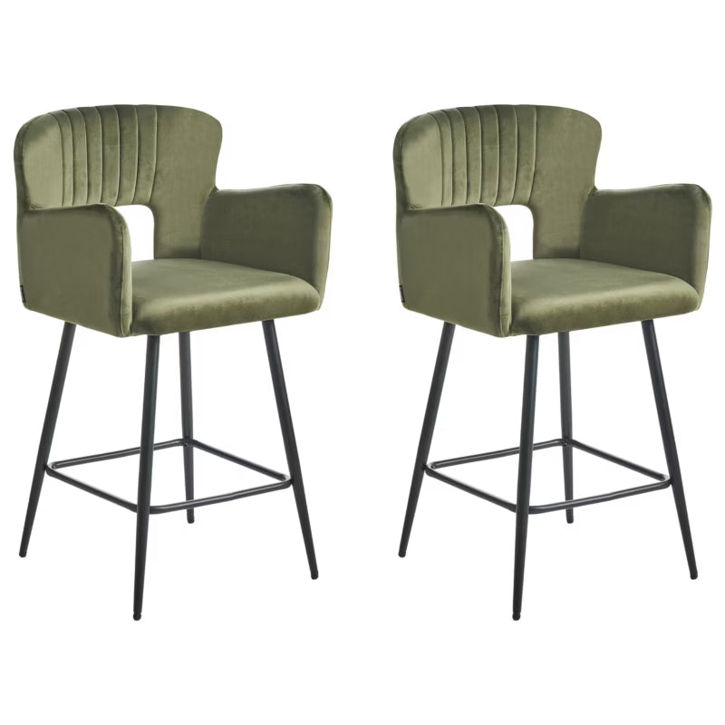 Barstol Sanilac 53x51 cm Velour 2 Stk