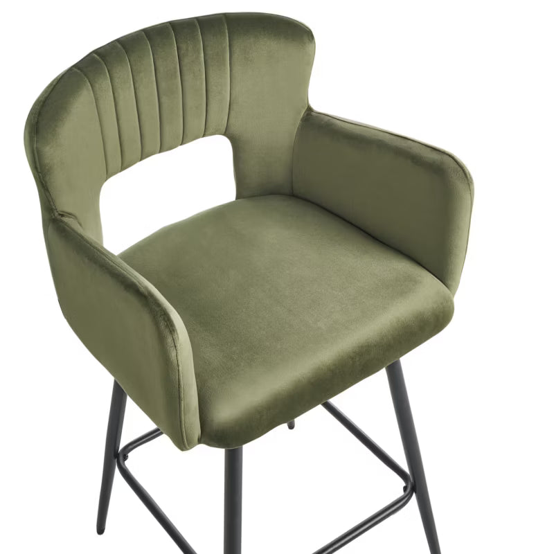 Barstol Sanilac 53x51 cm Velour 2 Stk
