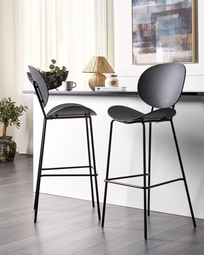 Barstol Shonto 52x48x116 cm Sort 2 Stk