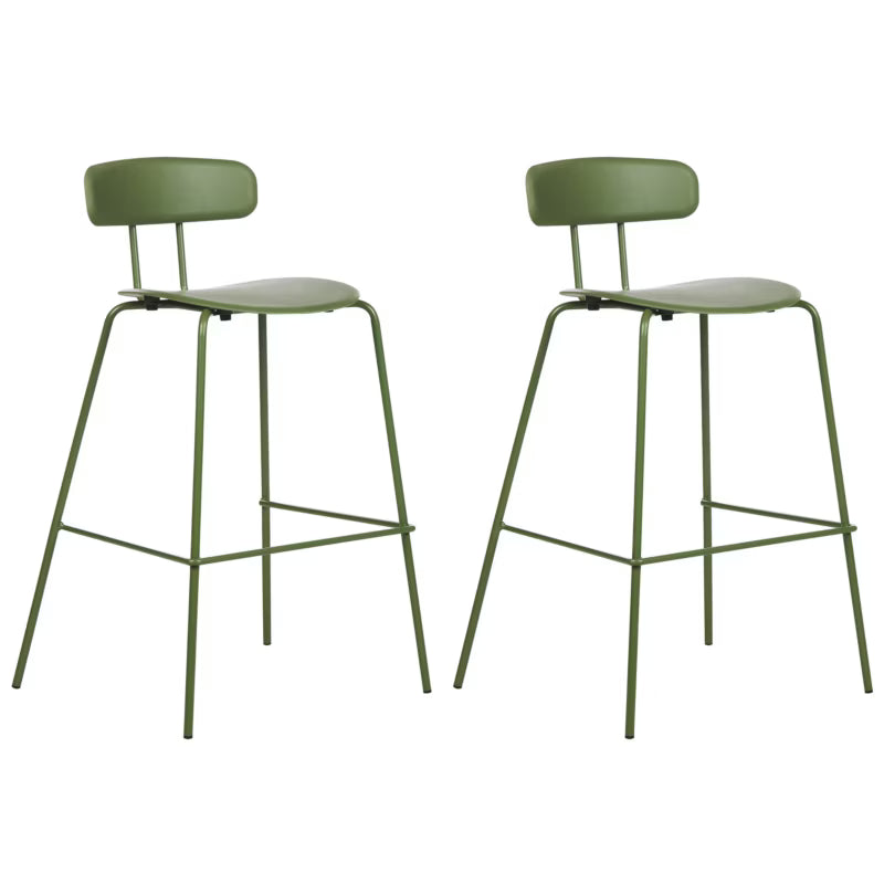 Barstol Sibley 53x52x95 cm Grøn 2 Stk.