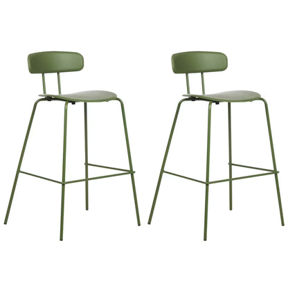 Barstol Sibley 53x52x95 cm Grøn 2 Stk.
