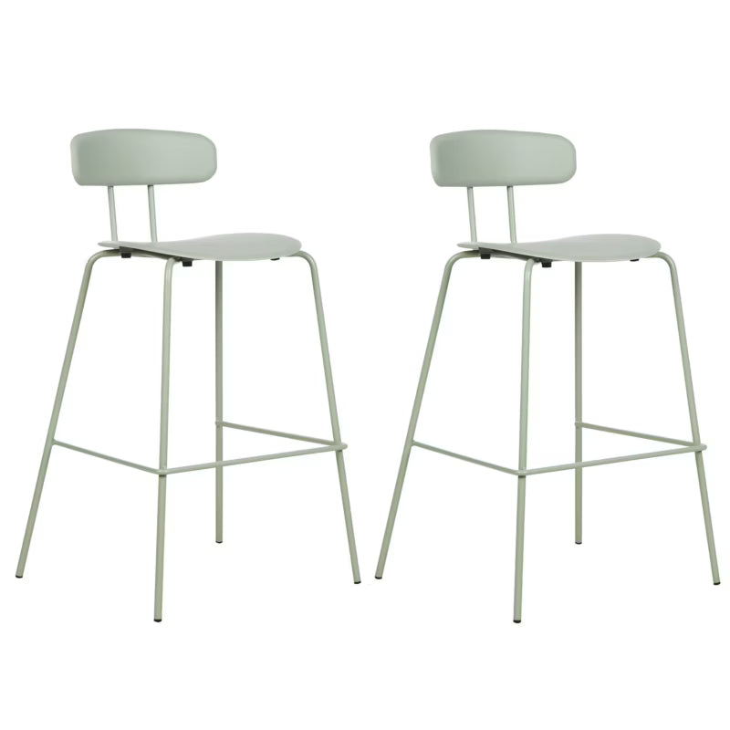 Barstol Sibley 53x52x95 cm Lysegrøn 2 Stk