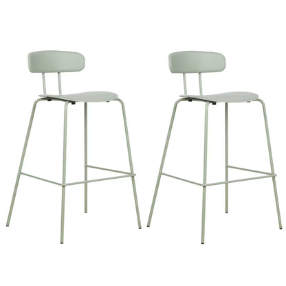 Barstol Sibley 53x52x95 cm Lysegrøn 2 Stk