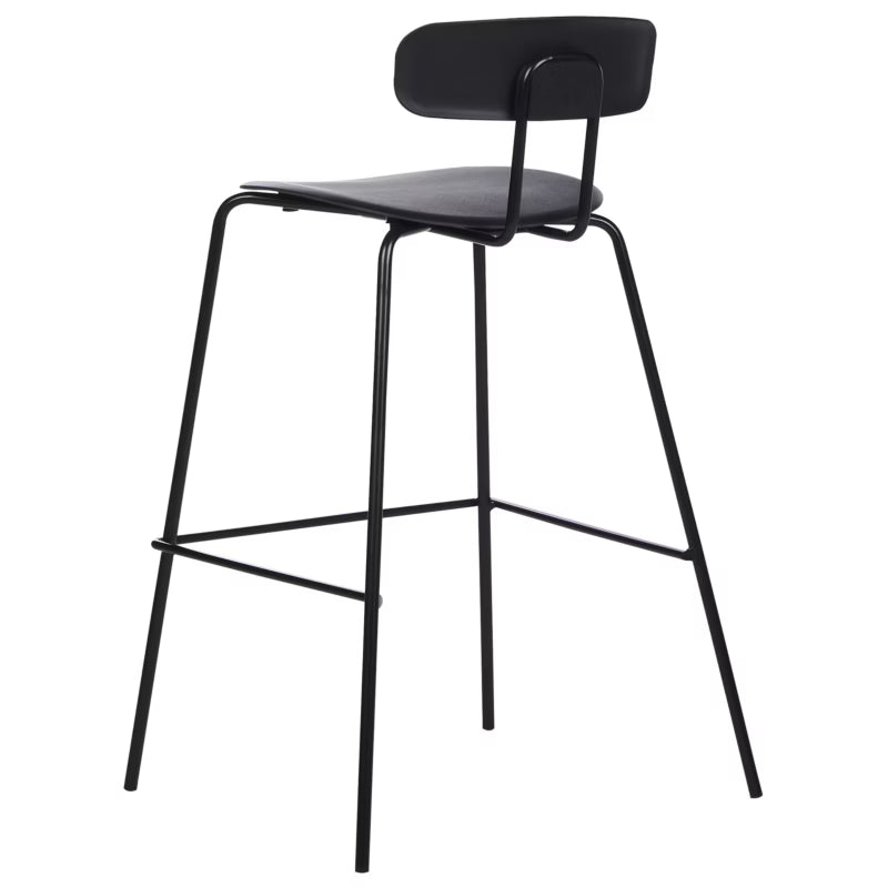 Barstol Sibley 53x52x95 cm Sort Sæt af 2