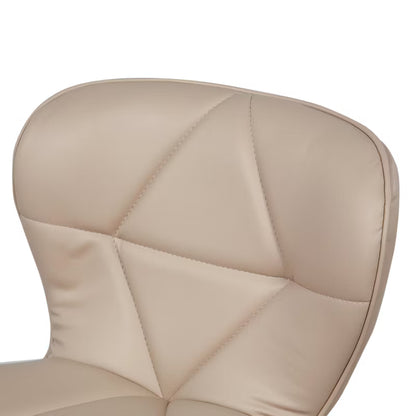 Barstol Valetta Drejelig Kunstlæder Lys Beige 2-Pak