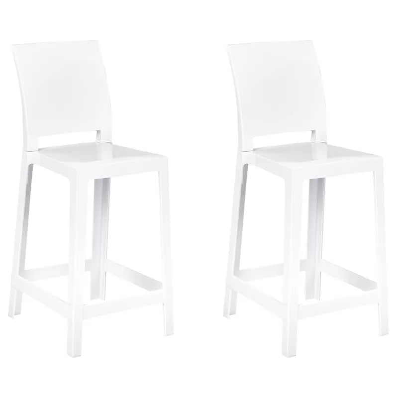 Barstol Wellington 41x48x99 cm Hvid 2 Stk