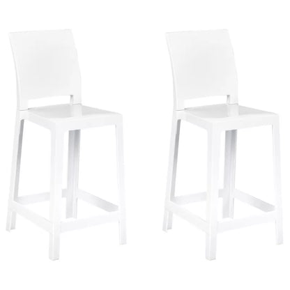 Barstol Wellington 41x48x99 cm Hvid 2 Stk