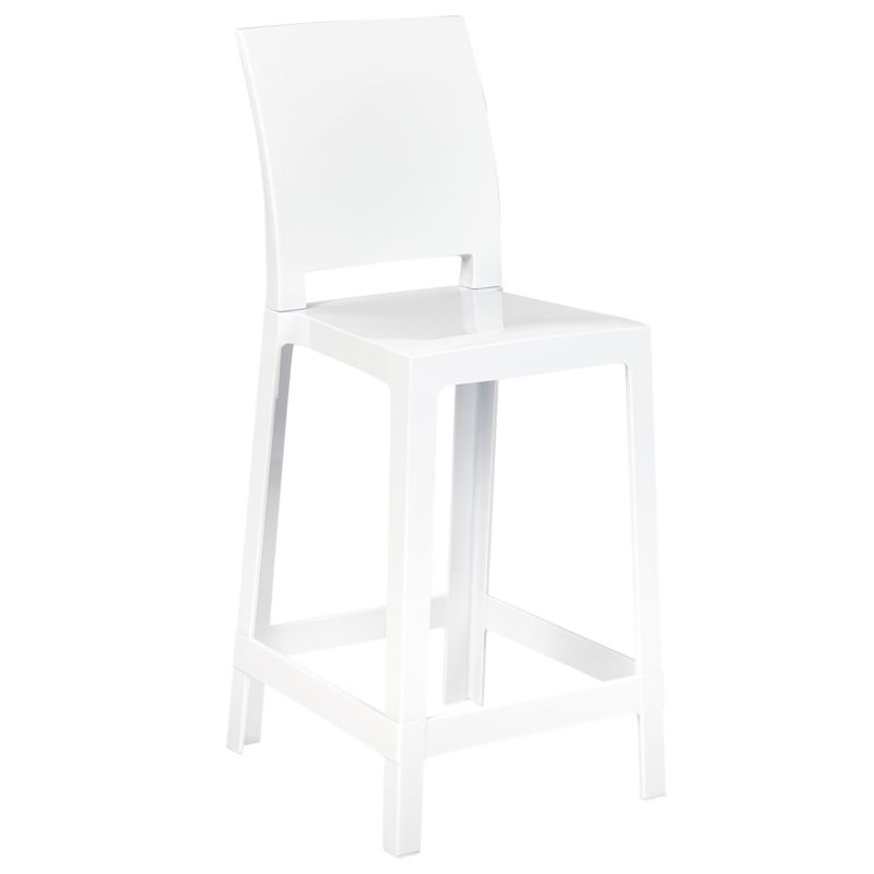 Barstol Wellington 41x48x99 cm Hvid 2 Stk