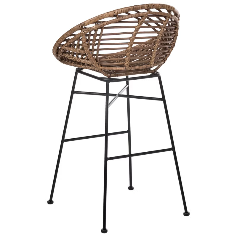Barstol Windom 56x51x95 cm Brun Rattan Sæt med 2