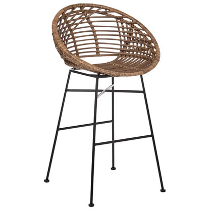 Barstol Windom 56x51x95 cm Brun Rattan Sæt med 2