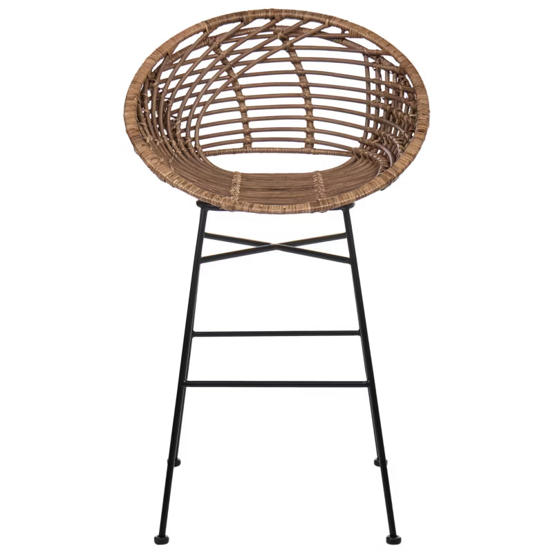 Barstol Windom 56x51x95 cm Brun Rattan Sæt med 2