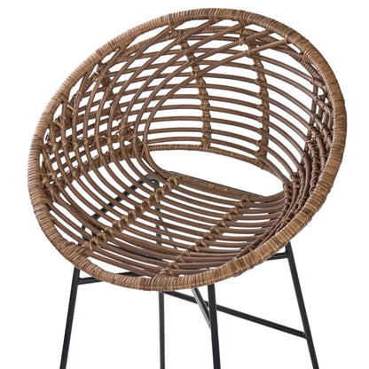 Barstol Windom 56x51x95 cm Brun Rattan Sæt med 2