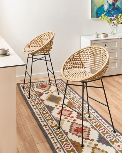 Barstol Windom Rattan Natur 2 Stk