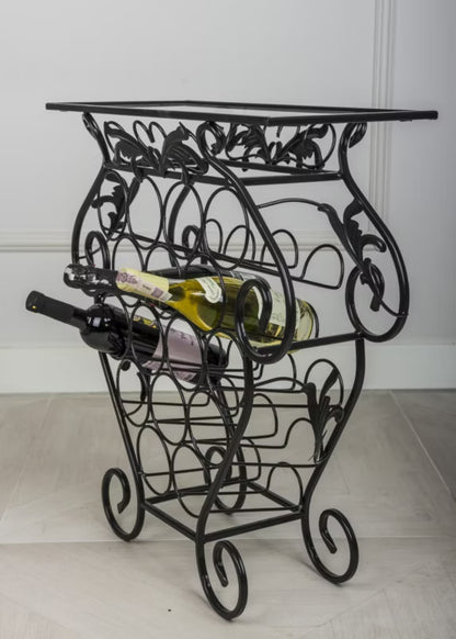 Barvogn Garth 60x22,5x66 cm Sort Metal