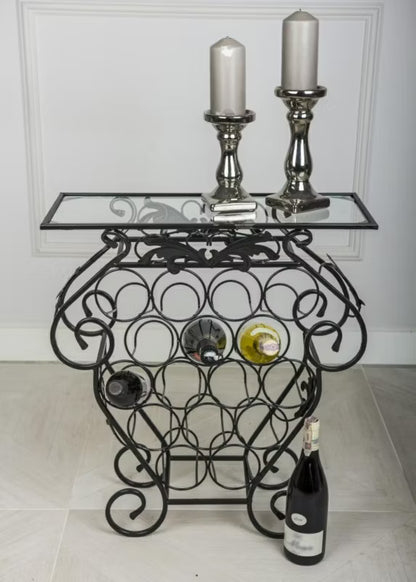 Barvogn Garth 60x22,5x66 cm Sort Metal