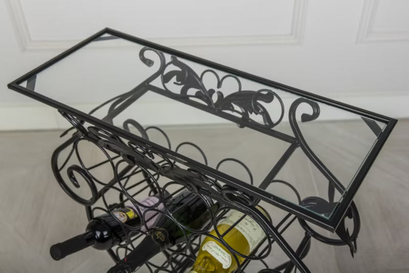 Barvogn Garth 60x22,5x66 cm Sort Metal