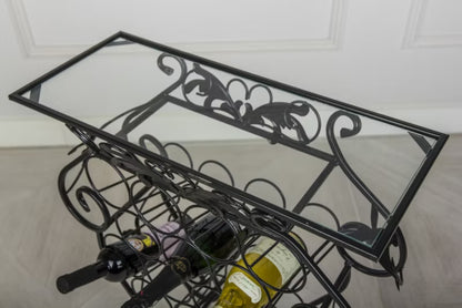 Barvogn Garth 60x22,5x66 cm Sort Metal
