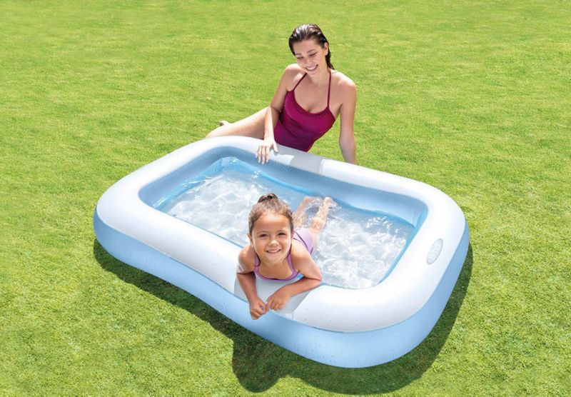 Basen dmuchany Intex 57403 niebieski, prostokątny 166x100x25 cm 1 szt.