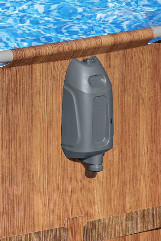 Bestway Comfort Jet rammebasin 6,1 x 3,66 m med træplanker