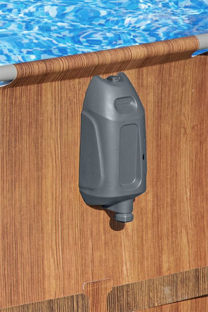 Bestway Comfort Jet rammebasin 6,1 x 3,66 m med træplanker