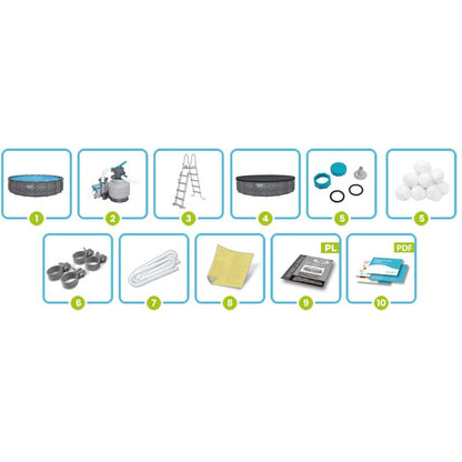 Basen ogrodowy Bestway stelażowy 561KE 1 szt.