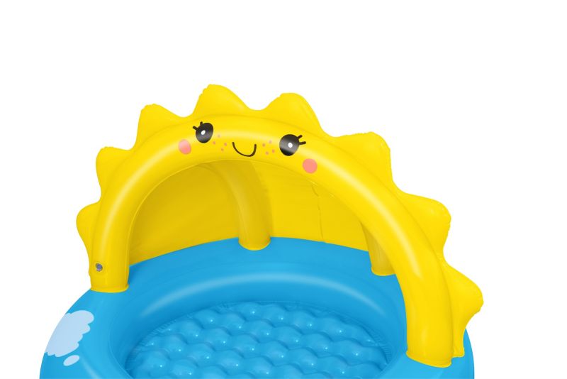 Oppusteligt Bestway Sunny Days børnebassin med solskærm, 97 cm