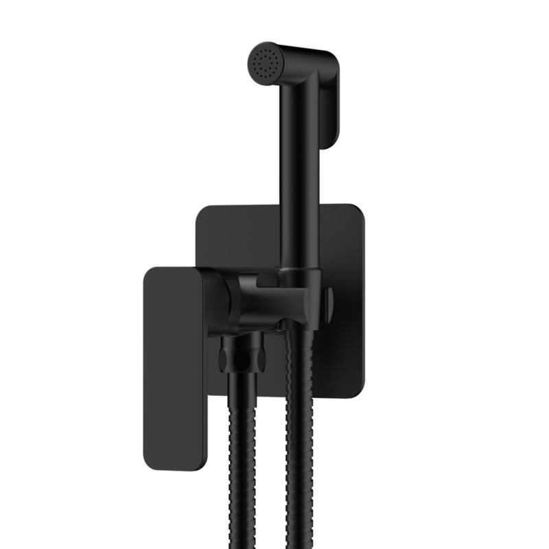 Bidetbatteri Indbygget Harris Sort 12 cm