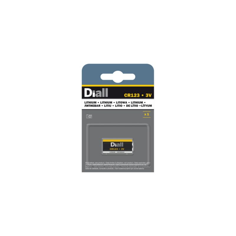 Diall Lithium CR123 batteri 1 stk.