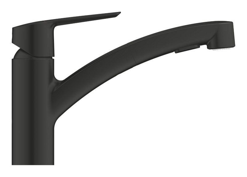 GROHE Start køkkenarmatur med udtrækkelig tud i mat-sort finish