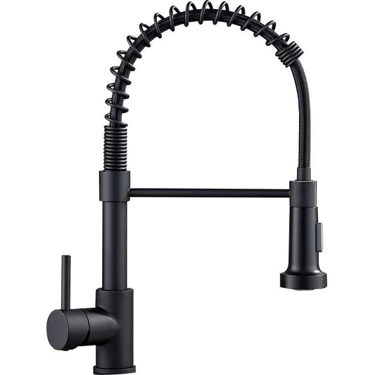 Mexen Clara køkkenarmatur i mat-sort med udtrækkelig tud, 1 stk.