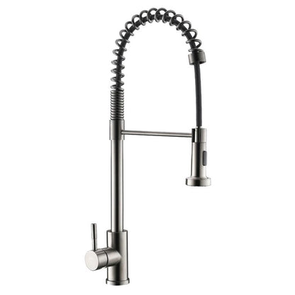 Mexen Clara inox køkkenarmatur med udtrækkelig tud 53 cm, 1 stk.