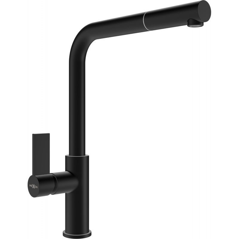 Mexen Flora køkkenarmatur med udtrækkelig tud, mat-sort