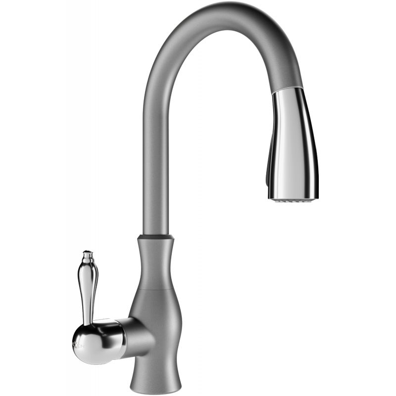 Mexen Savita køkkenarmatur, grå, med udtrækkelig tud